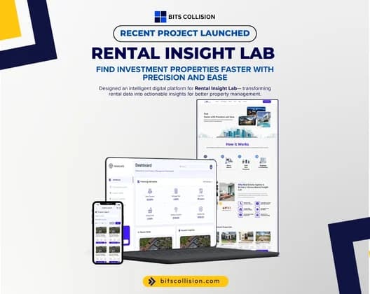 Rental Insight Lab property investment platform on a laptop screen